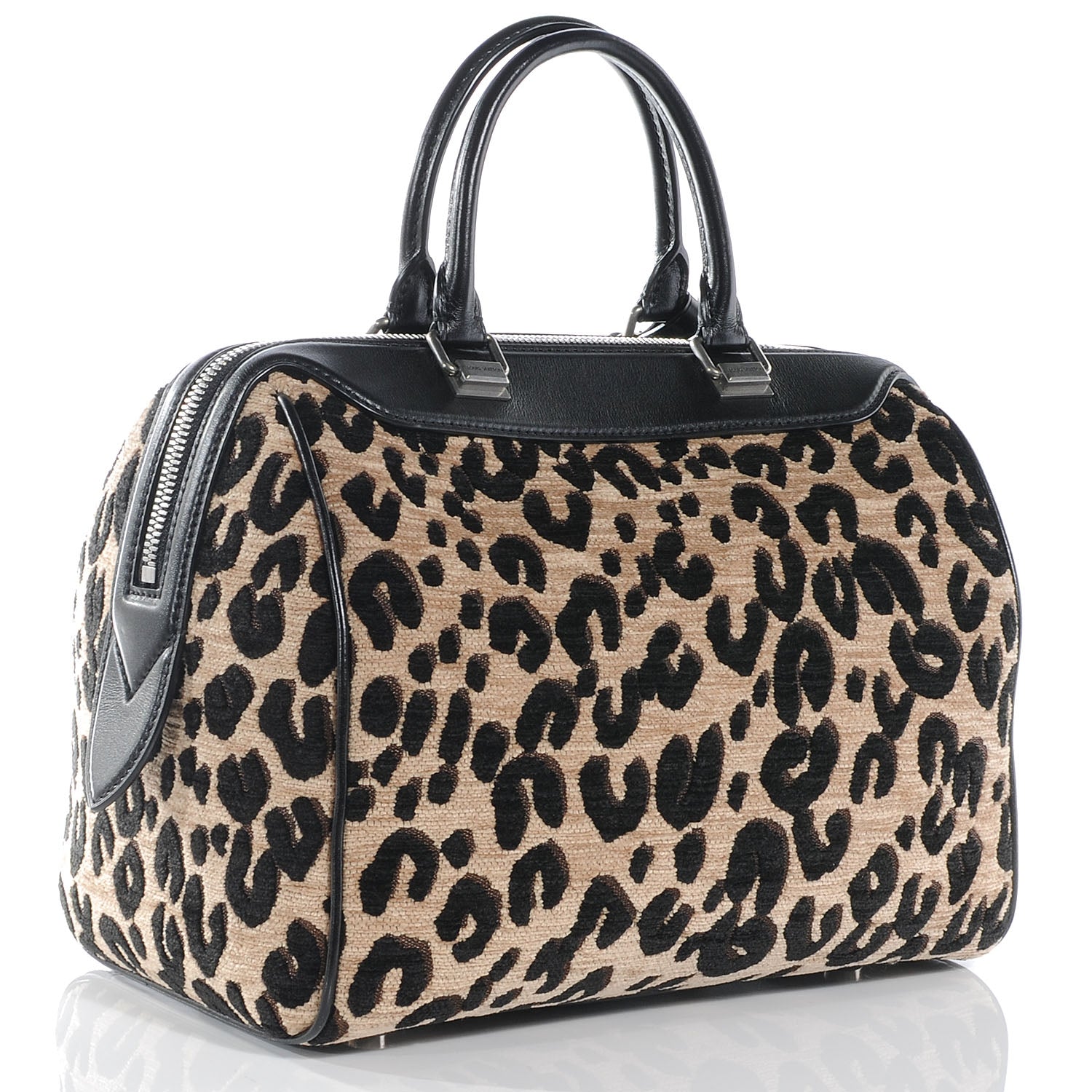 Louis Vuitton Jacquard Velvet Leopard Print Stephen Sprouse Speedy 3 of 7