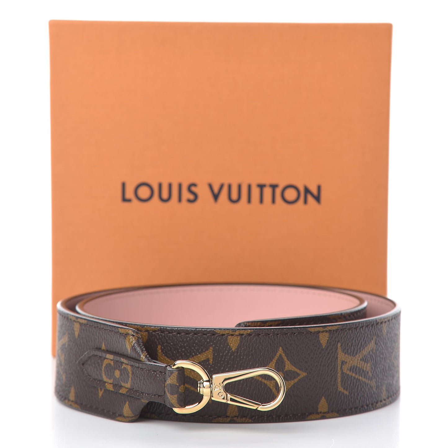 Monogram Bandouliere Shoulder Strap Rose Poudre