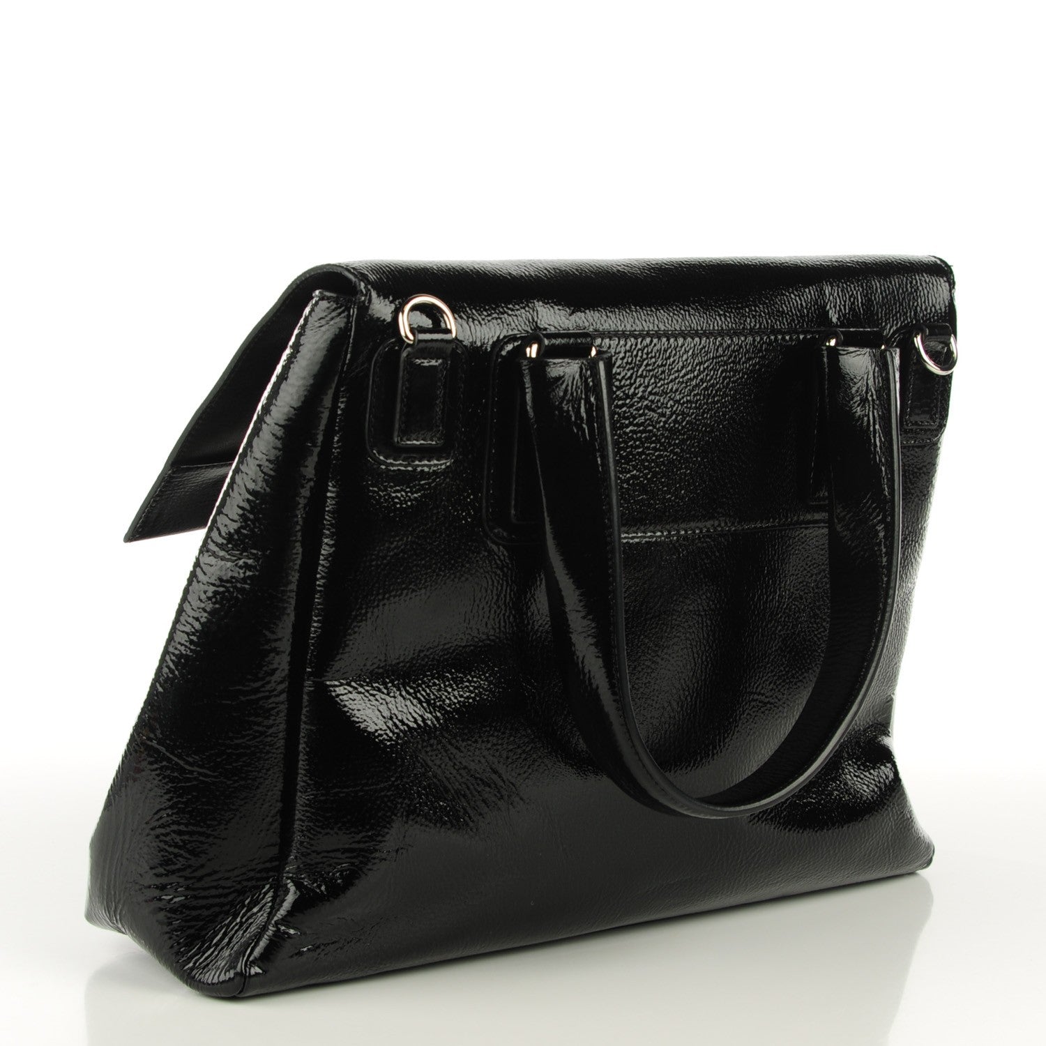 Givenchy Patent Medium Pandora Pure Flap Bag Black 4 of 8