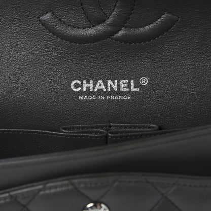 Chanel Lambskin Quilted Tri-Color Medium Double Flap Green Black Brown 7 of 10
