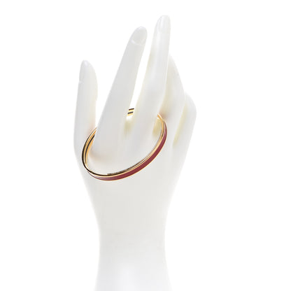 Hermes Enamel Extra Narrow Uni Bracelet 62 Rouge H 2 of 6