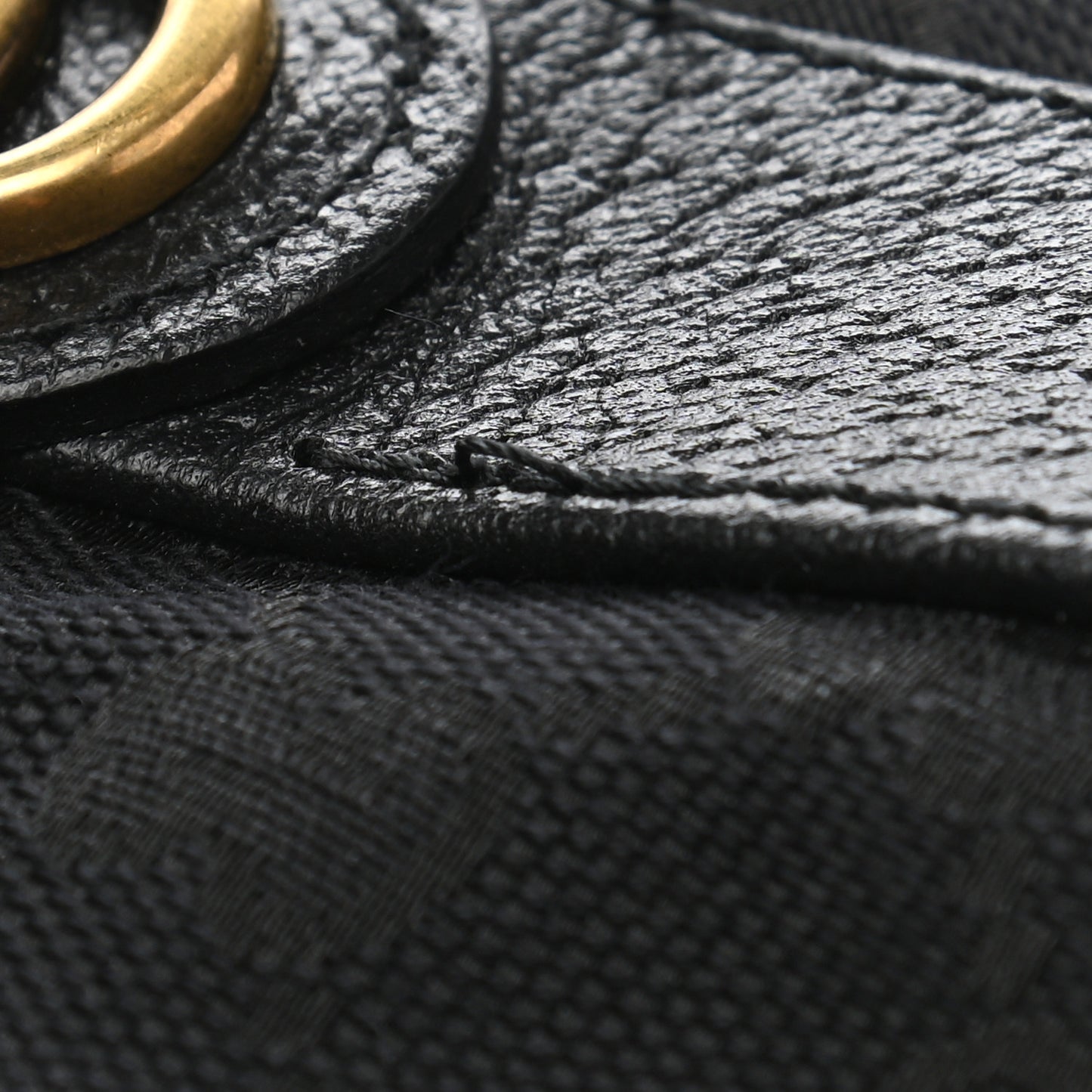 Monogram Textured Dollar Calfskin GG Jago Bucket Hat M Black