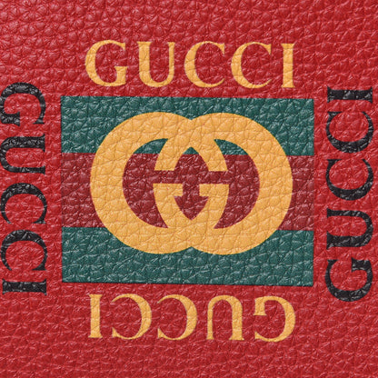 Gucci Calfskin Logo Bi-Fold Wallet Red 8 of 9