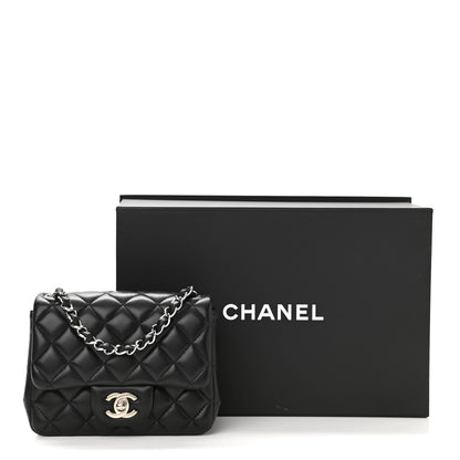 Chanel Lambskin Quilted Mini Square Flap Black 11 of 11