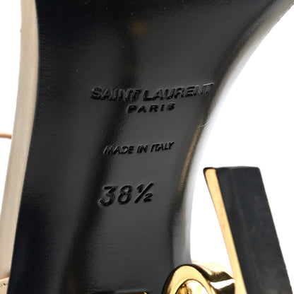 Saint Laurent Calfskin 110 Opyum Sandals 38.5 Real Beige 7 of 8