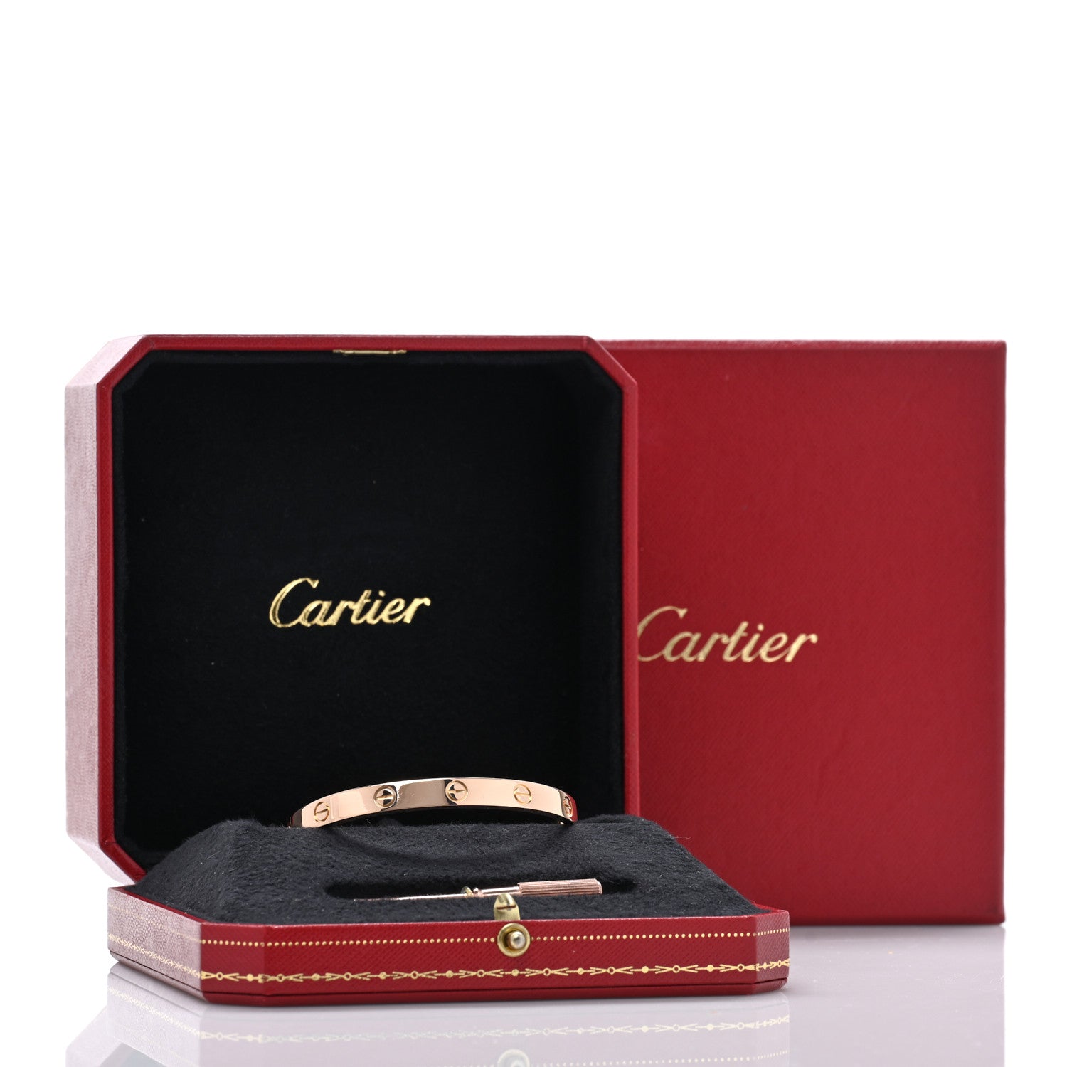 Cartier 18K Pink Gold LOVE Bracelet 17 7 of 7