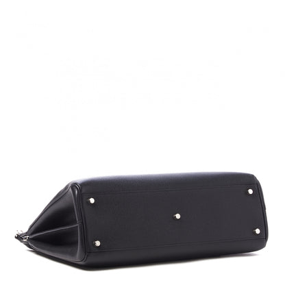 Gucci Grainy Calfskin Medium Zumi Top Handle Bag Black 3 of 8