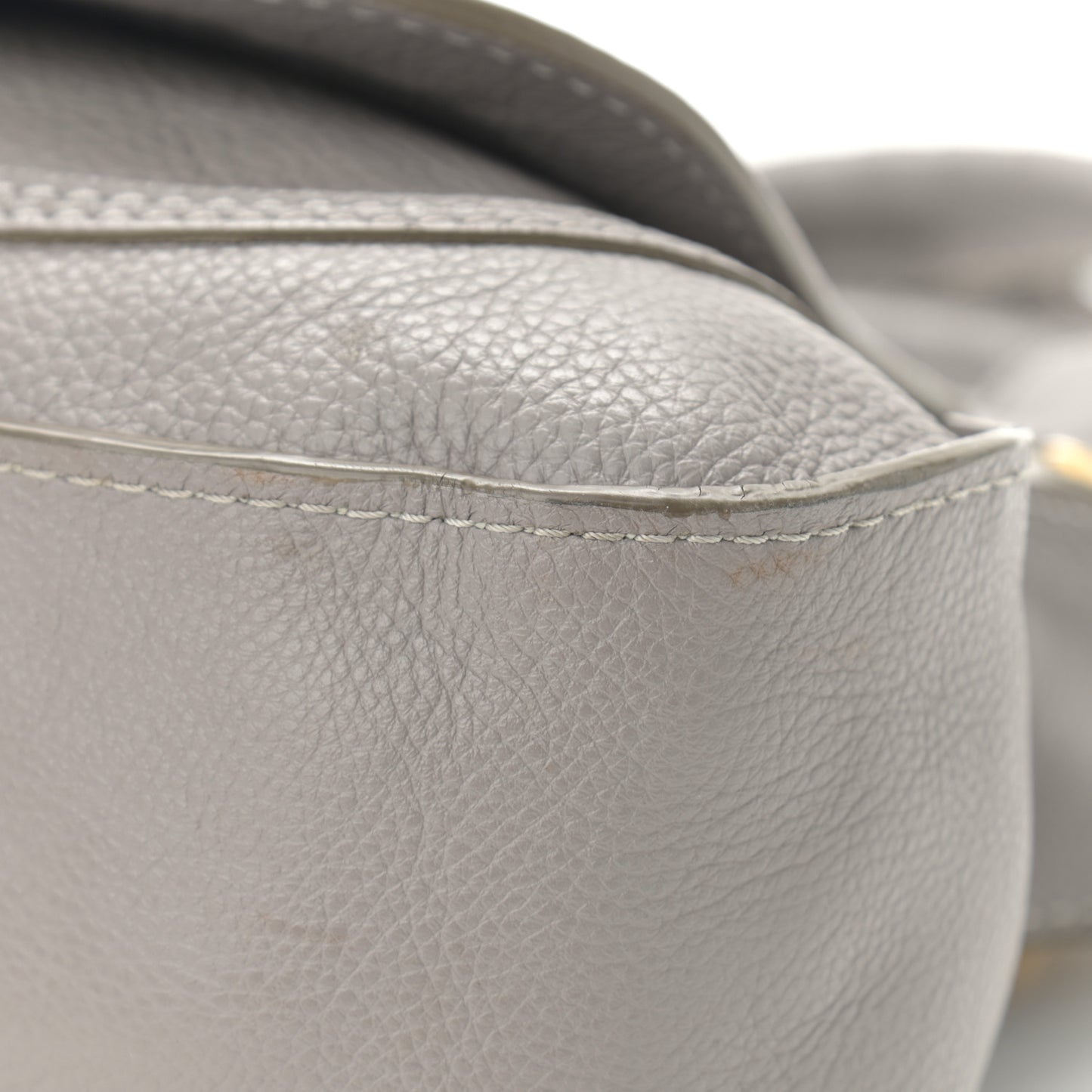 Calfskin Small Marcie Satchel Cashmere Grey