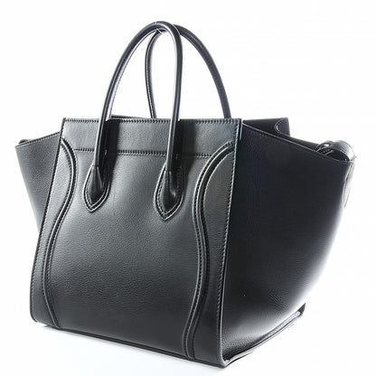 Celine Supple Calfskin Medium Phantom Luggage Black 7 of 8