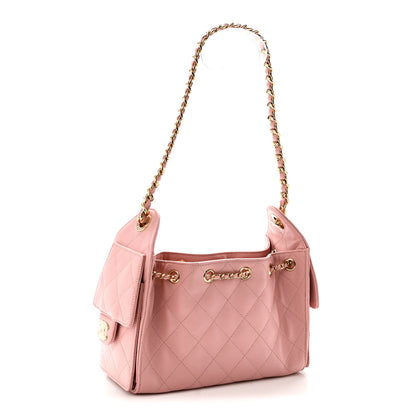 Chanel Caviar Quilted Mini Chanel 25 Handbag Rose 3 of 11