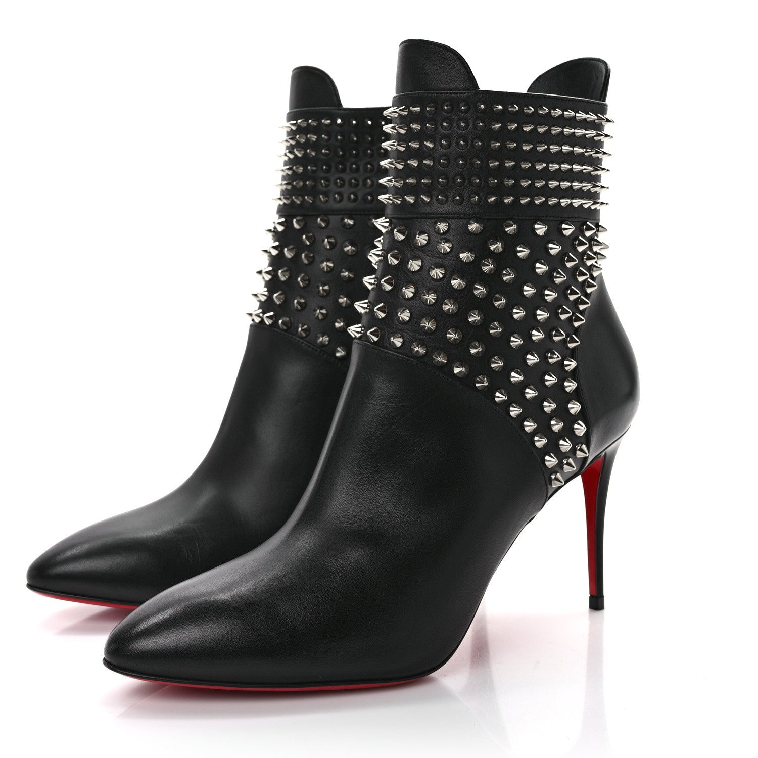 Christian Louboutin Calfskin Hongroise 85 Ankle Boots 40.5 Black 3 of 8