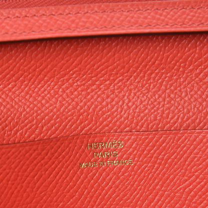 Hermes Epsom Bearn Gusset Wallet Rose Jaipur 6 of 10