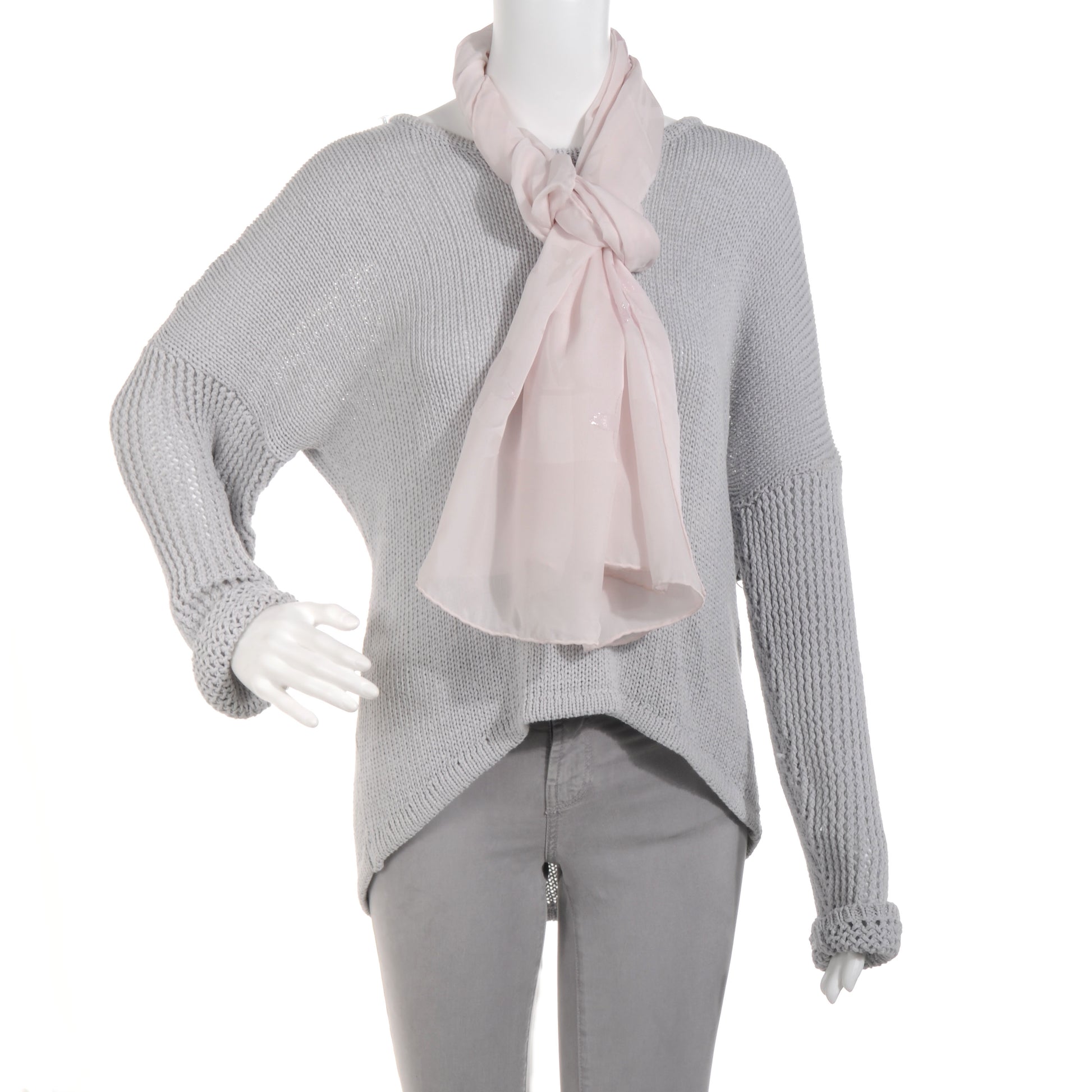 Louis Vuitton Silk Polyamide Glitter Monogram Stole Pale Pink 2 of 5