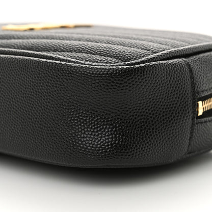 Saint Laurent Grain De Poudre Matelasse Monogram Mini Lou Camera Bag Black 10 of 10