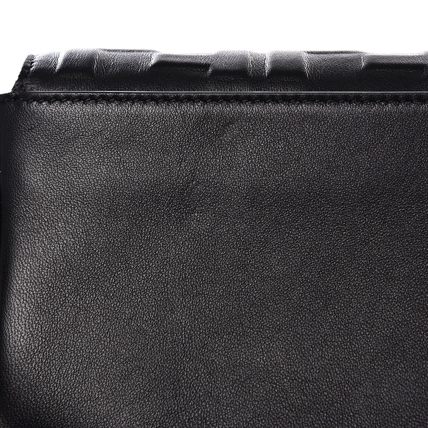 Fendi Nappa FF 1974 Embossed Mini Expandable Flap Bag Black 9 of 10
