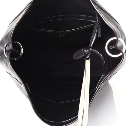 MCM Calfskin Ottomar Monogram Large Klara Hobo Black 4 of 9