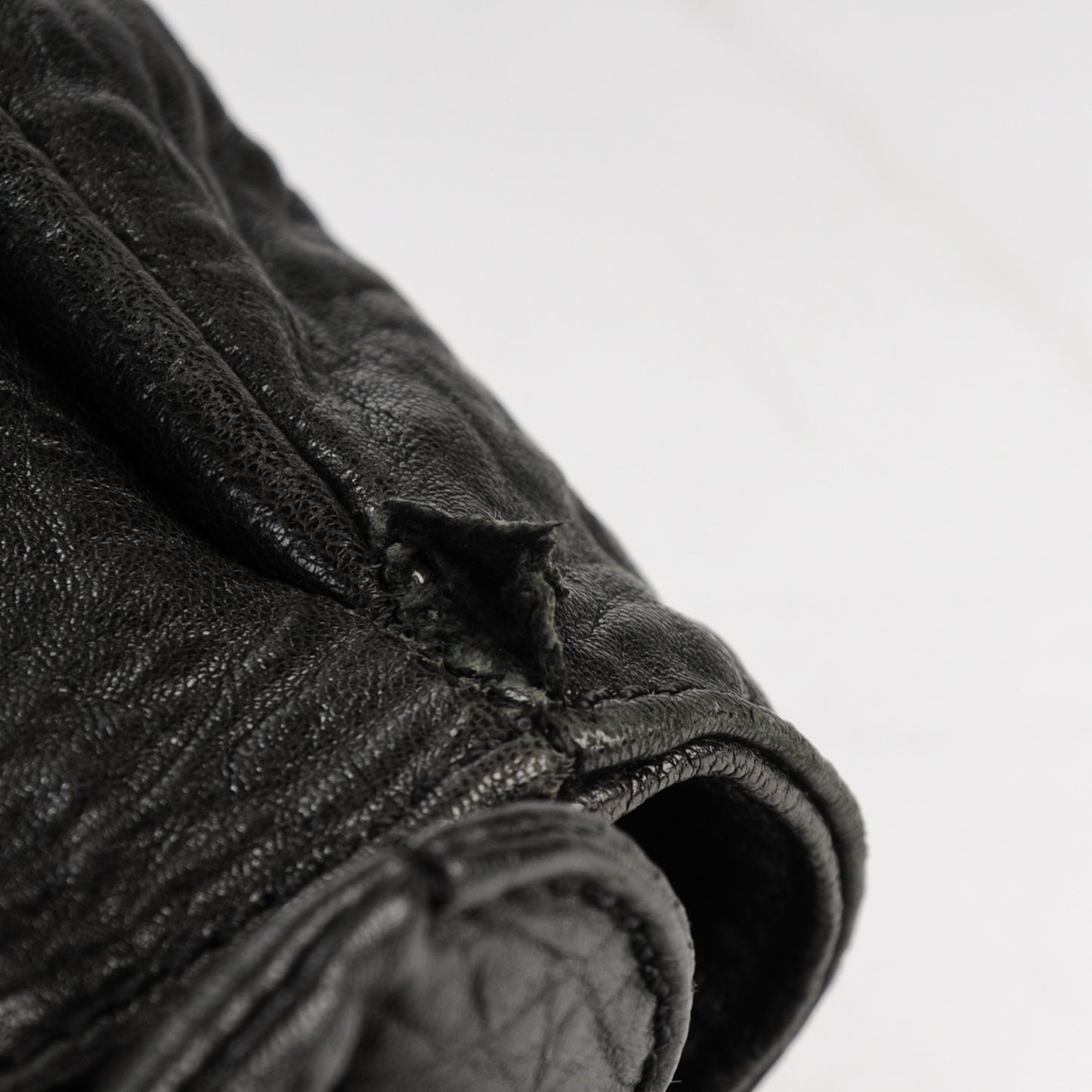 Distressed Lambskin Le Marais Tote Black