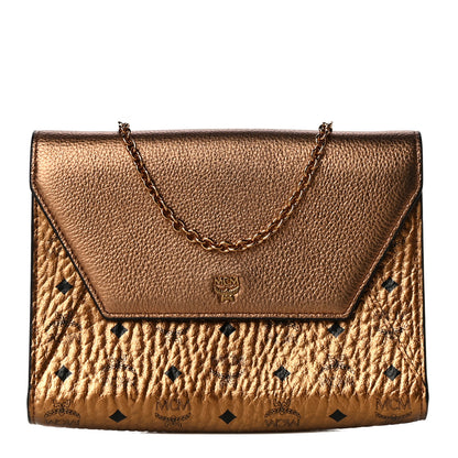 MCM Metallic Visetos Crossbody Gold 1 of 11
