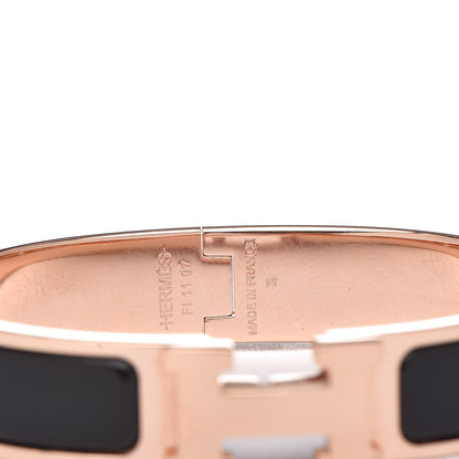 Hermes Enamel Narrow Clic Clac H Bracelet PM Black 4 of 6