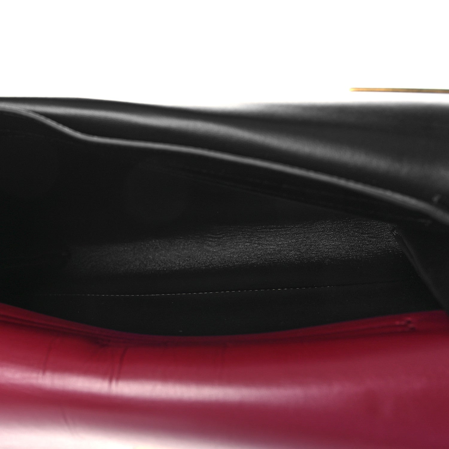 Valentino Garavani Smooth Calfskin Medium Vring Shoulder Bag Rouge Pur Cerise Black 5 of 10
