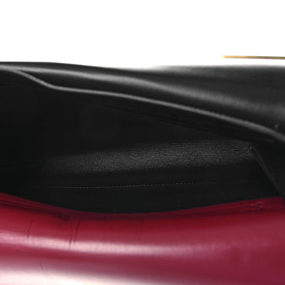 Valentino Garavani Smooth Calfskin Medium Vring Shoulder Bag Rouge Pur Cerise Black 5 of 10