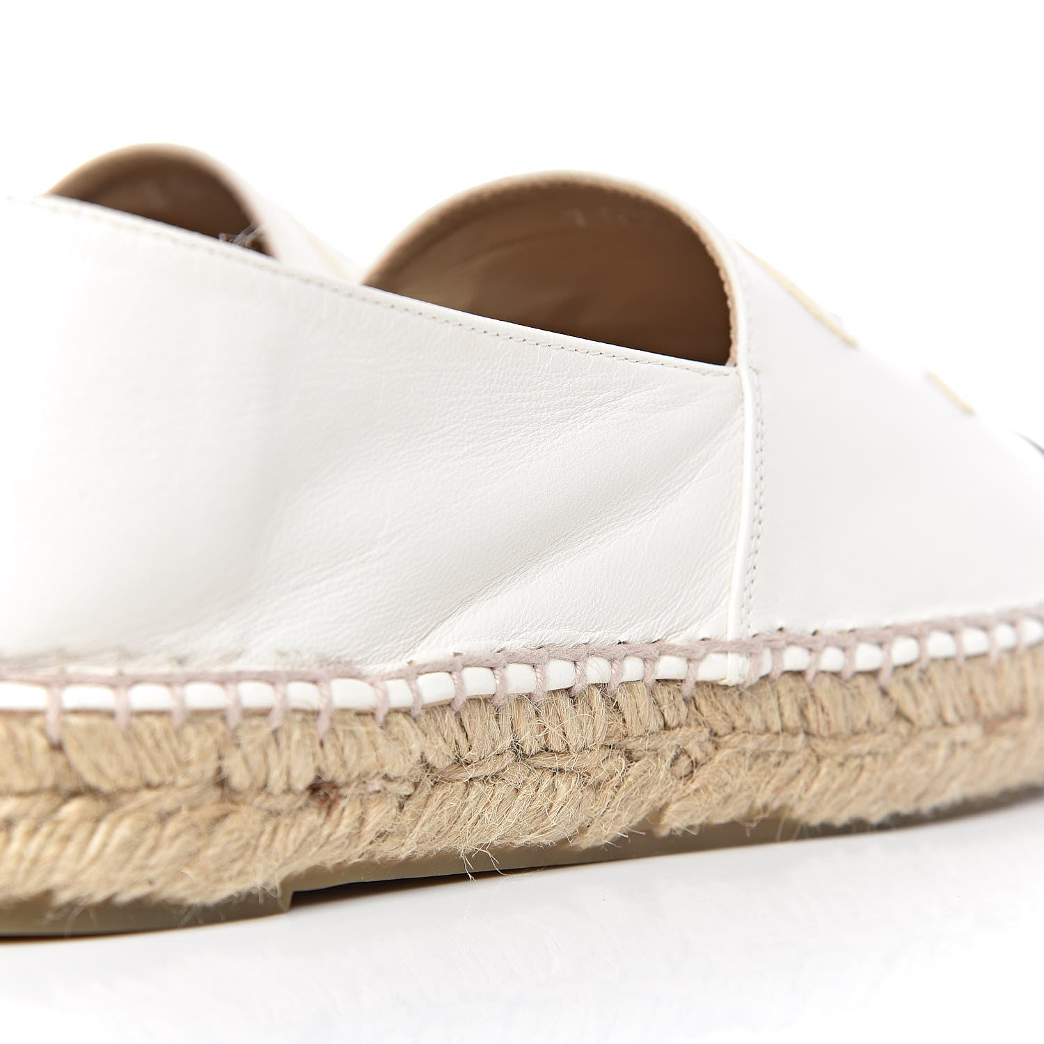Chanel Lambskin CC Espadrilles 38 White Black 7 of 15