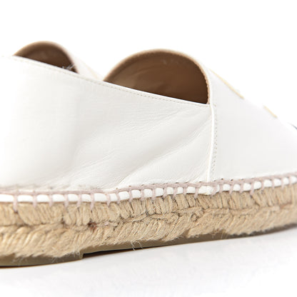 Chanel Lambskin CC Espadrilles 38 White Black 7 of 15