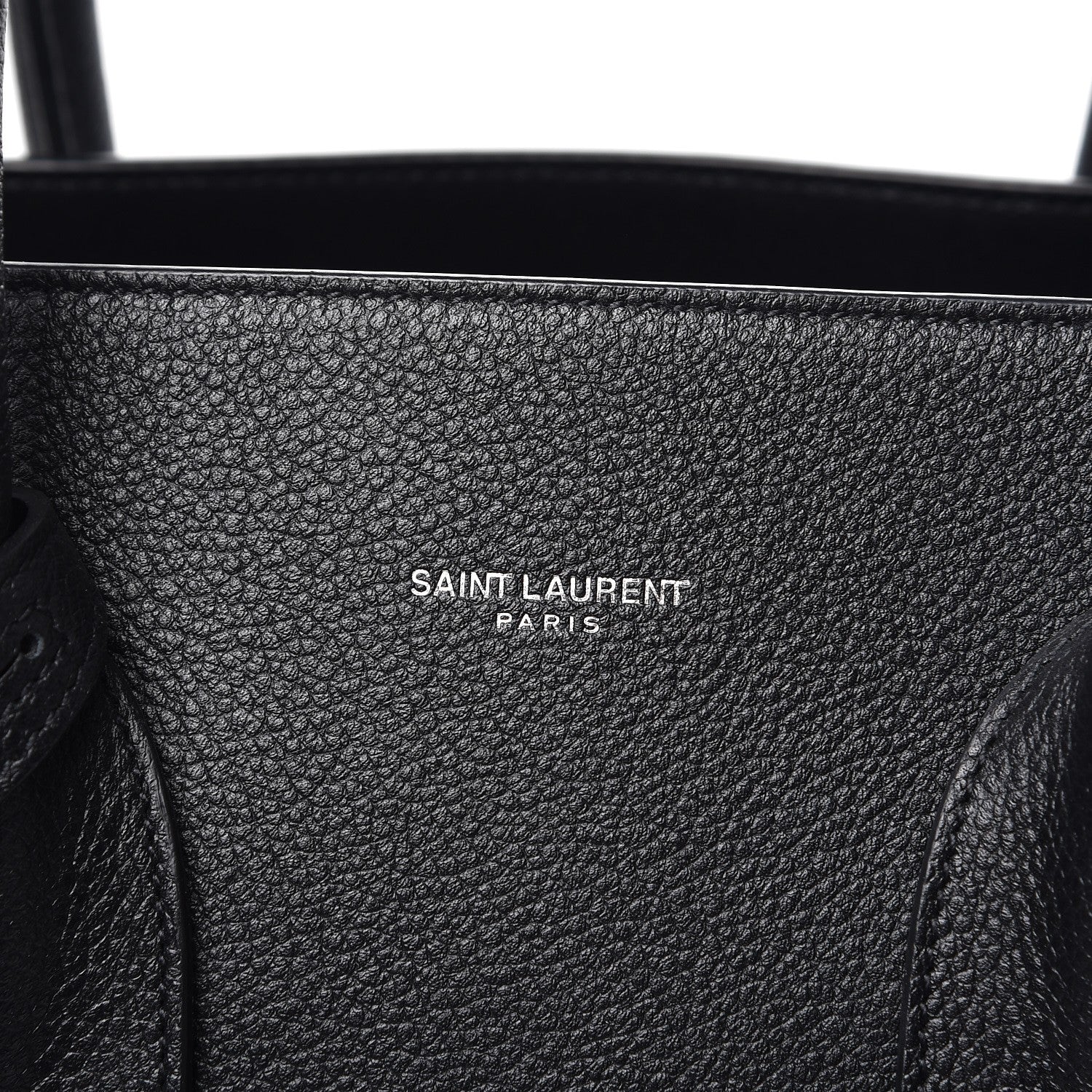 Saint Laurent Grained Calfskin Small Sac De Jour Black 8 of 11