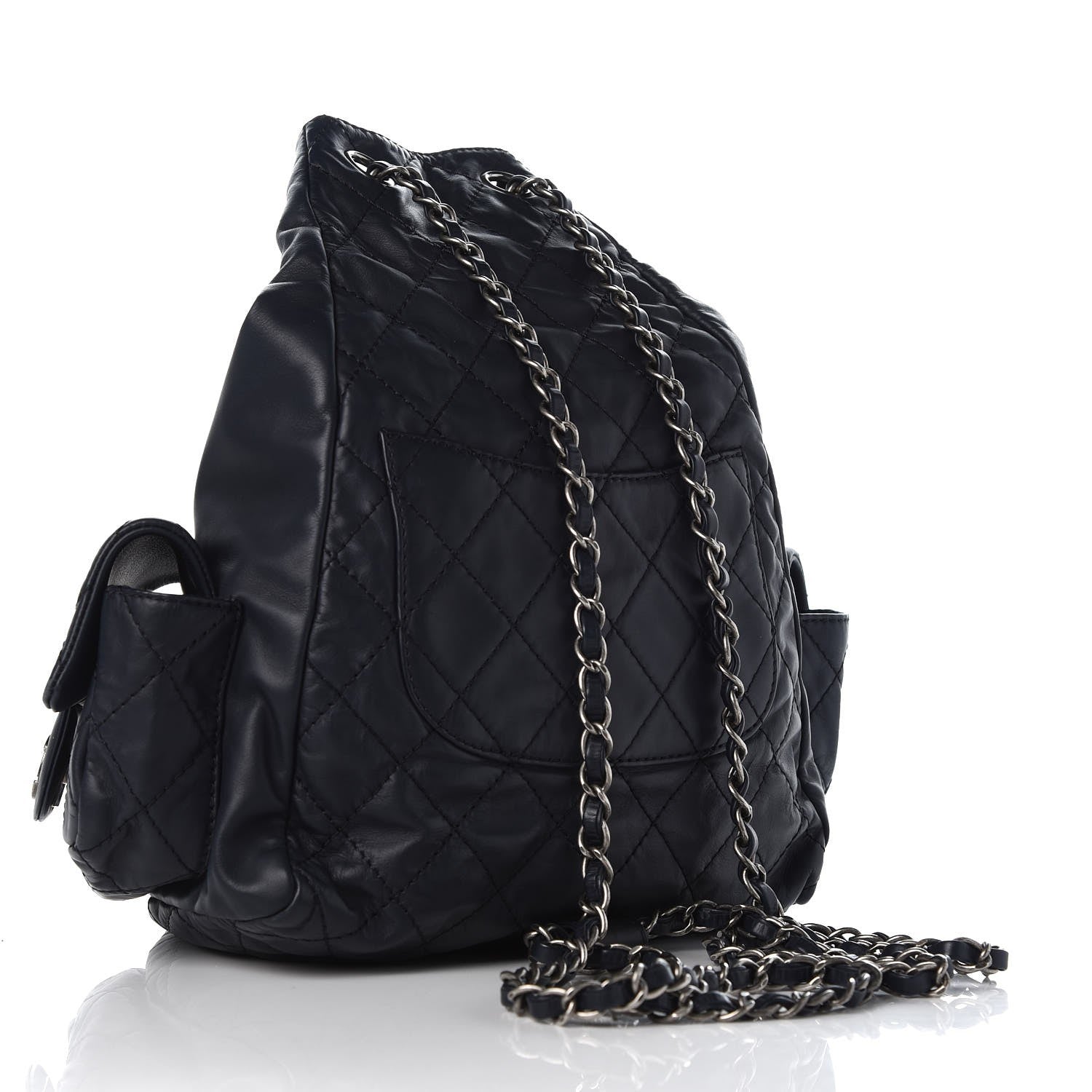 Chanel Calfskin Large Backpack Is Back Navy 3 of 7