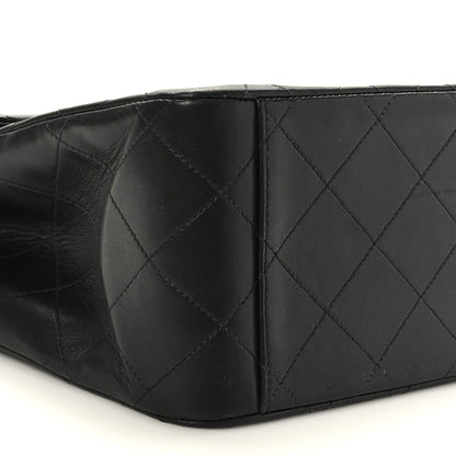 Chanel Lambskin Quilted XL Jumbo Single Flap Black 8 of 9