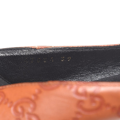 Gucci Guccissima Wedge Pumps 39 Brown 10 of 10