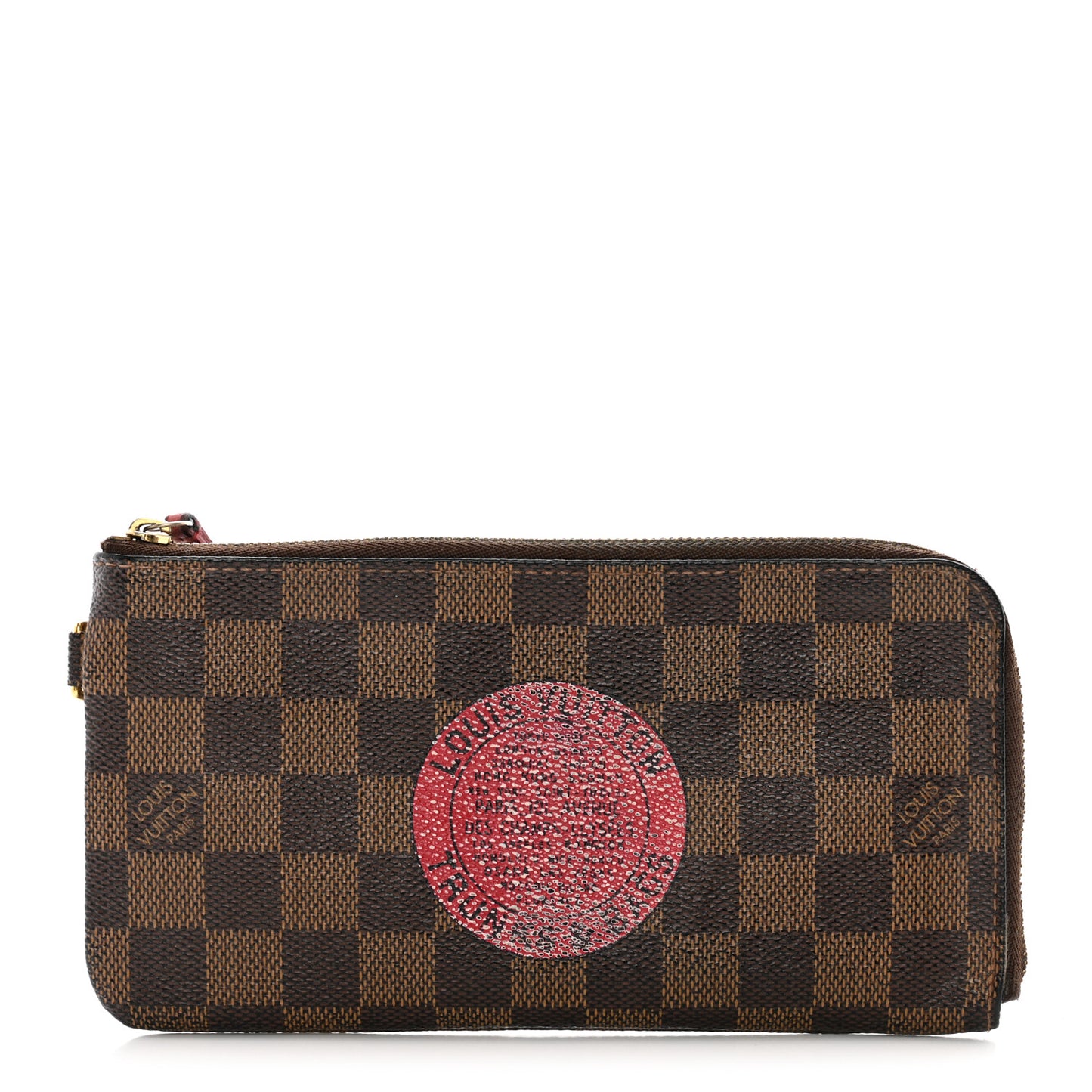 Damier Ebene Complice Trunks and Bags Wallet Red