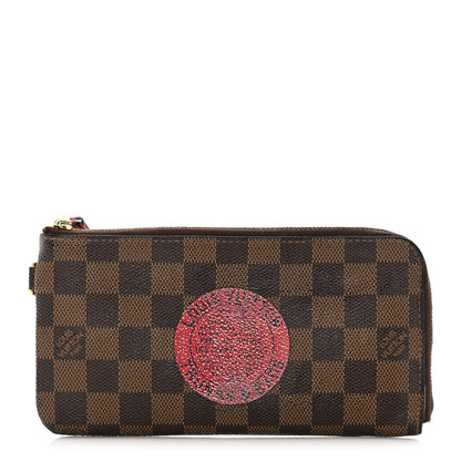 Louis Vuitton Damier Ebene Complice Trunks and Bags Wallet Red 1 of 9