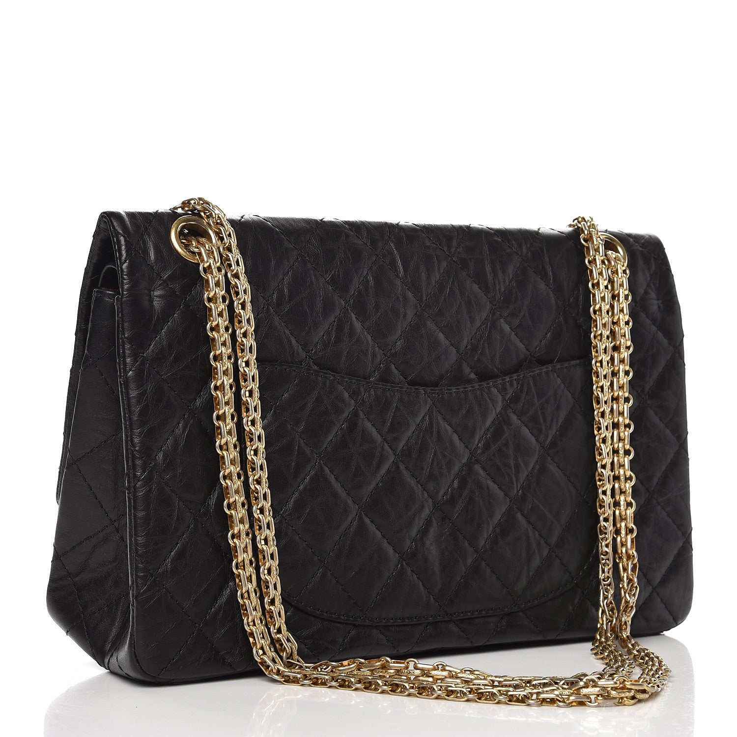 Chanel Aged Calfskin Quilted 2.55 Reissue 226 Flap Black 4 of 9