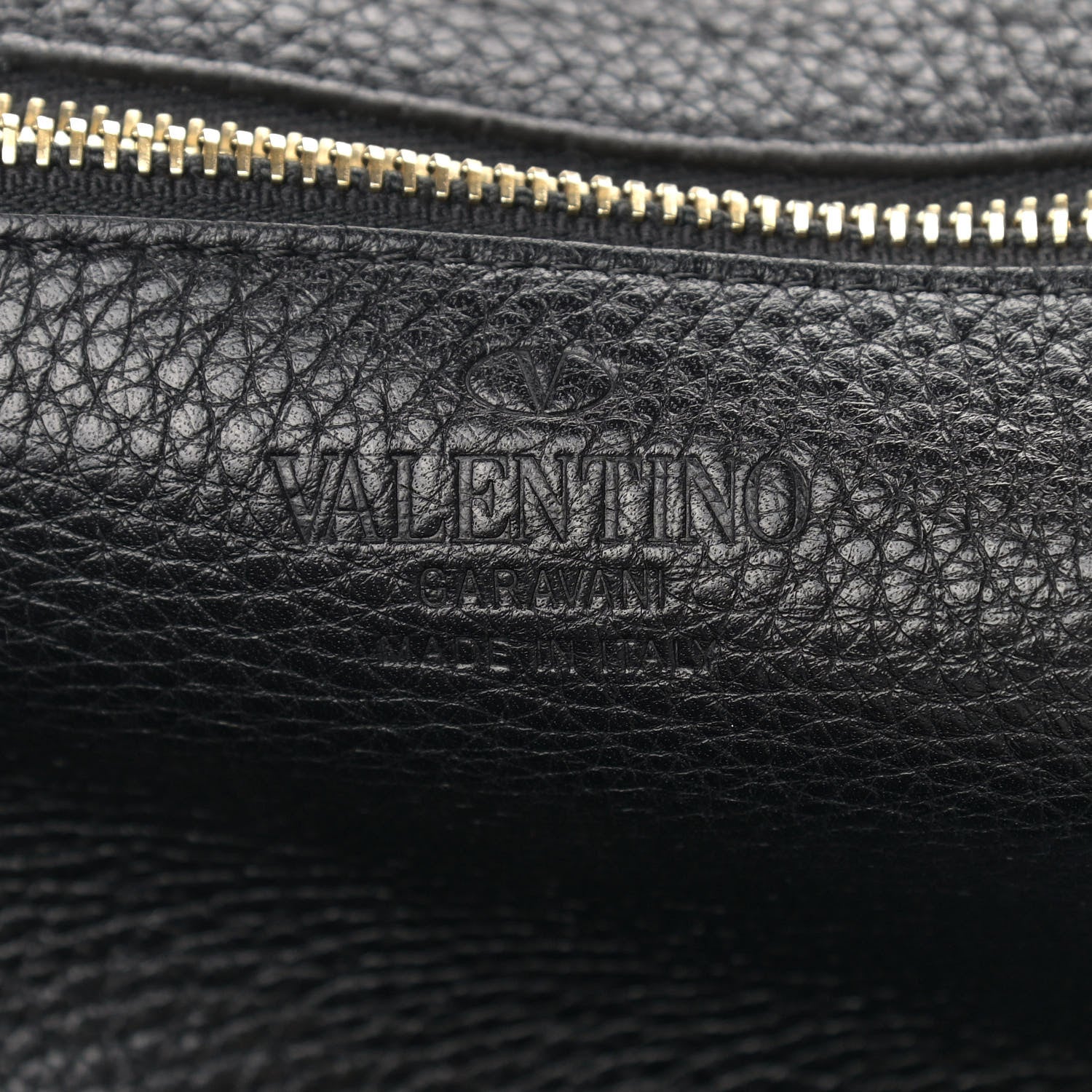 Valentino Garavani Pebbled Calfskin Medium Rockstud Tote Black 5 of 7