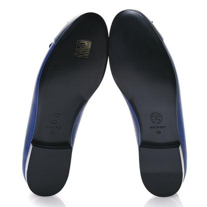 Chanel Lambskin CC Cap Toe Ballerina Flats 38 Navy 5 of 7