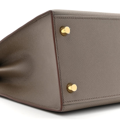 Hermes Epsom Kelly Sellier 28 Etain 10 of 11