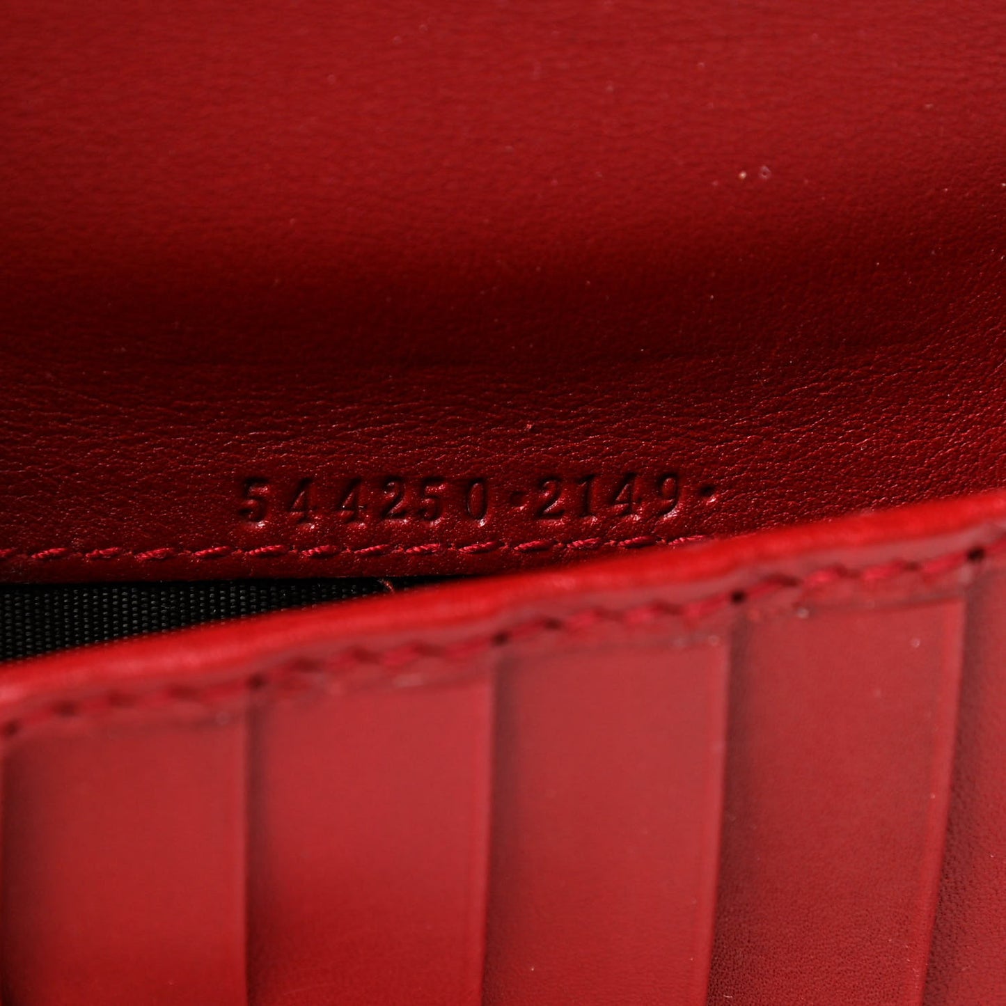 Microguccissima Zip Around Top Handle Travel Wallet Red