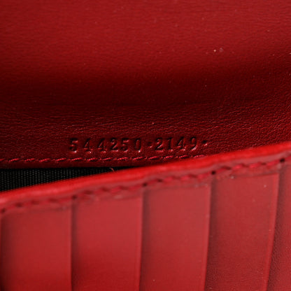 Gucci Microguccissima Zip Around Top Handle Travel Wallet Red 8 of 9