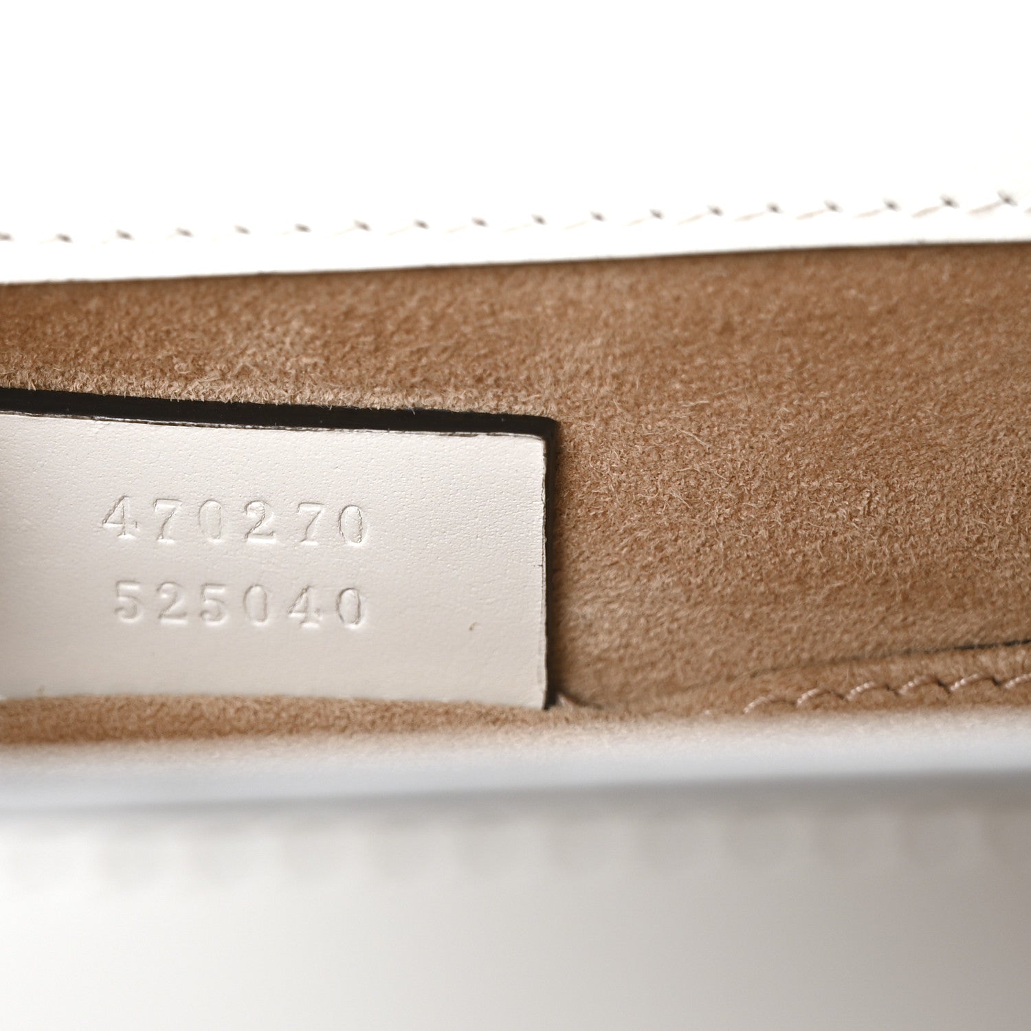 Gucci Calfskin Mini Sylvie Top Handle Bag White 7 of 10