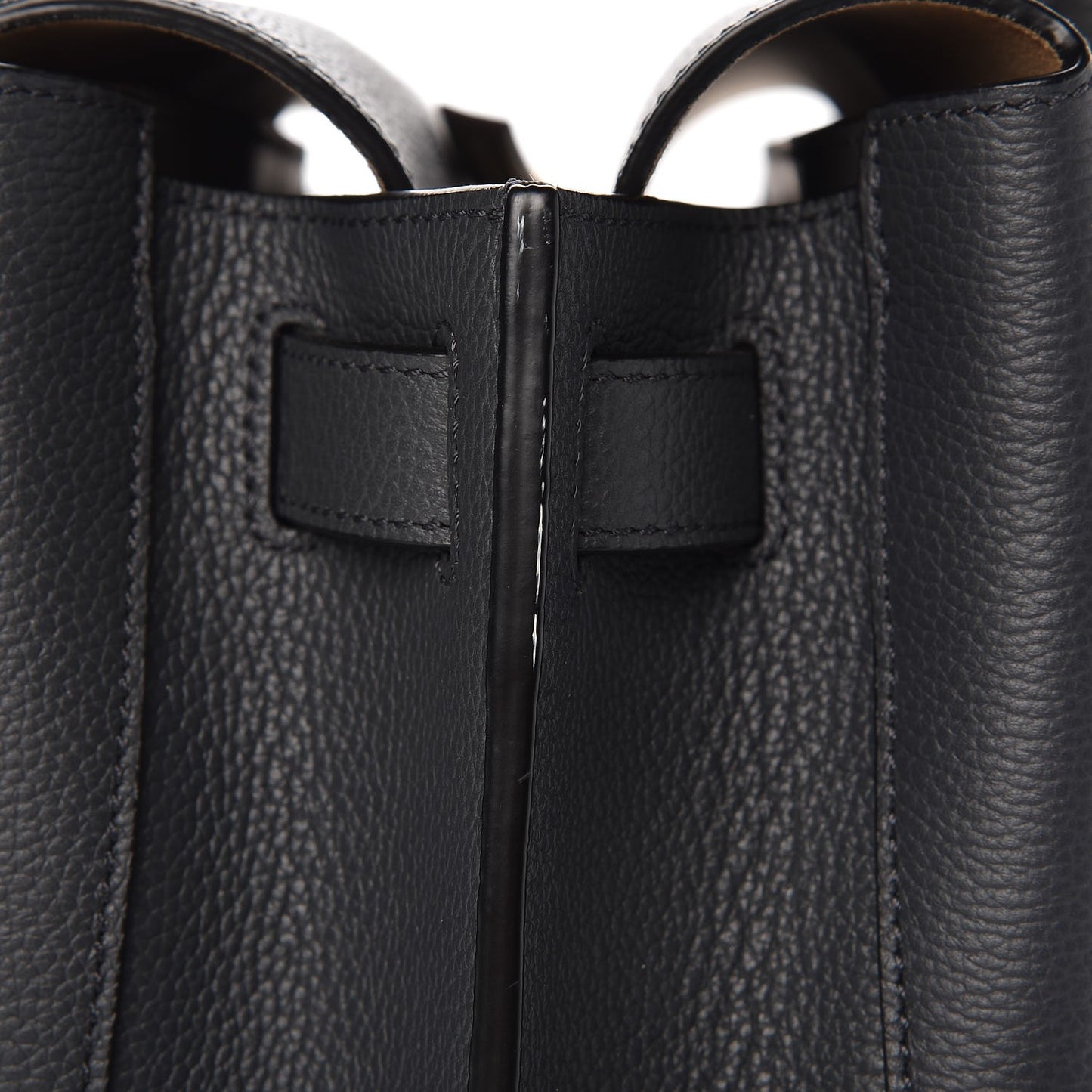 Grained Calfskin Medium Milla Tote Phantom Grey