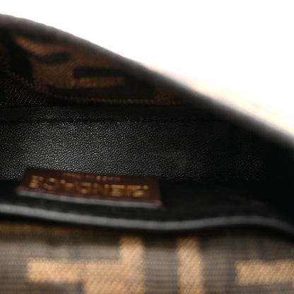 Fendi X VERSACE Fabric Jacquard Fendace FF Nano Brooch Baguette Tobacco Black 5 of 7