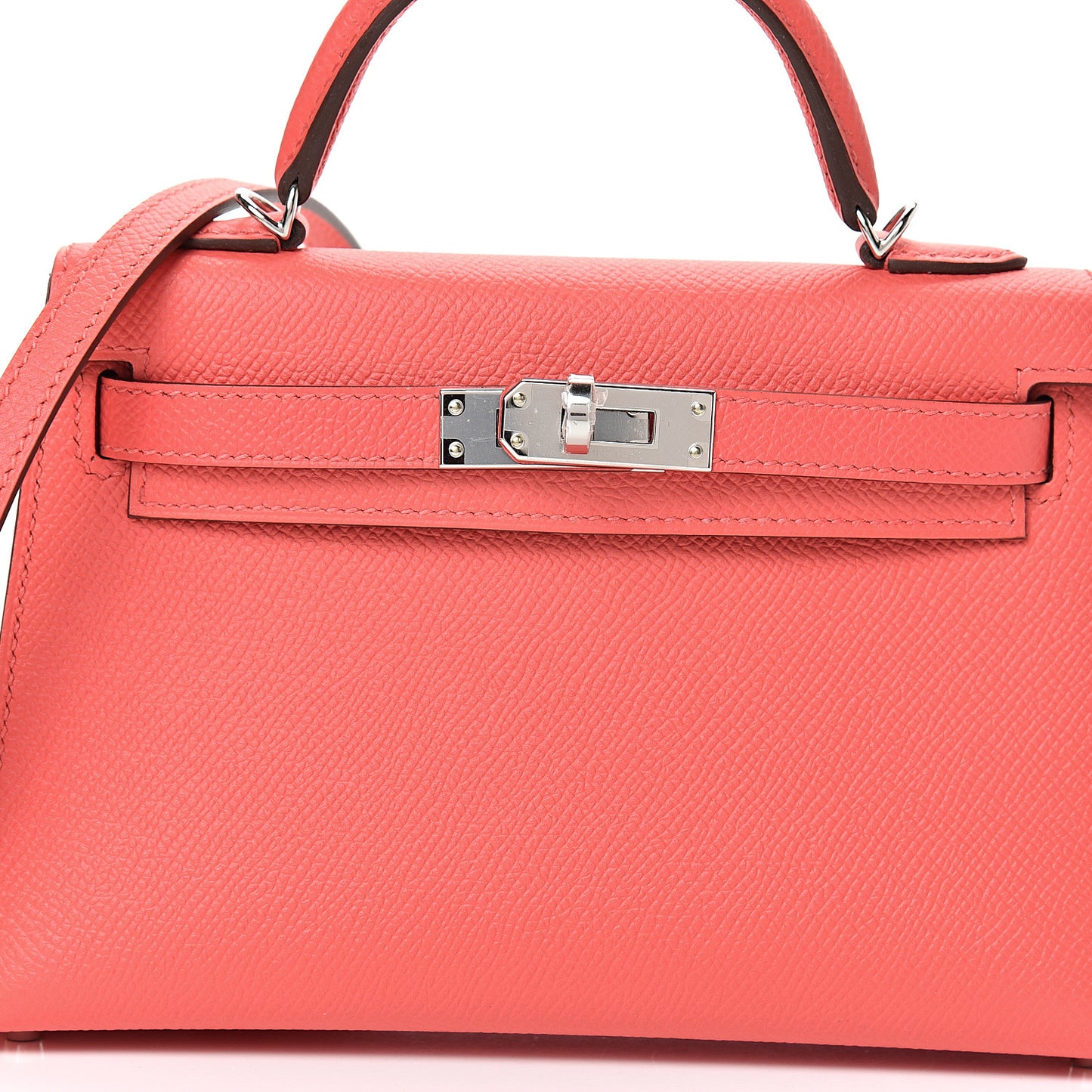 Epsom Mini Kelly Sellier 20 Rose Jaipur Rouge Vif