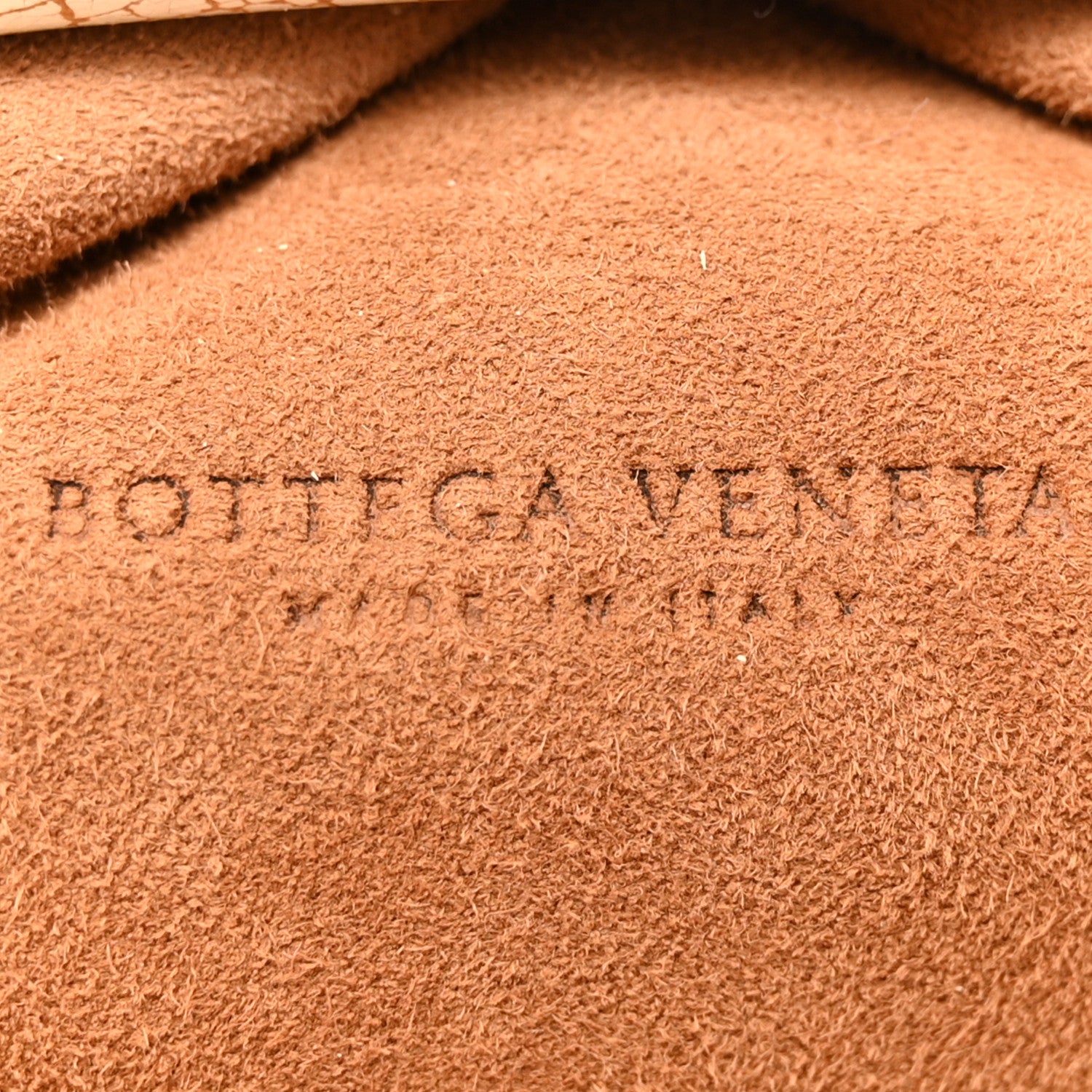 Bottega Veneta Crackled Calfskin The Pouch Oversized Clutch Zabaione 6 of 10