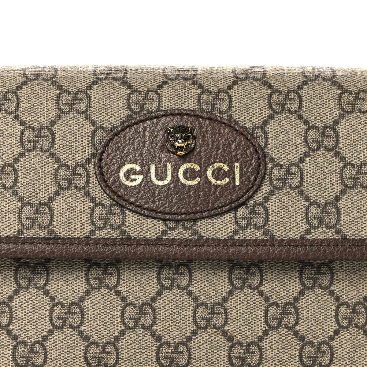 Gucci GG Supreme Monogram Neo Vintage Web Belt Bag Brown 8 of 10