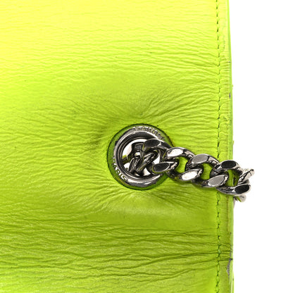 Saint Laurent Smooth Calfskin Small Monogram Kate Satchel Neon Yellow 16 of 16