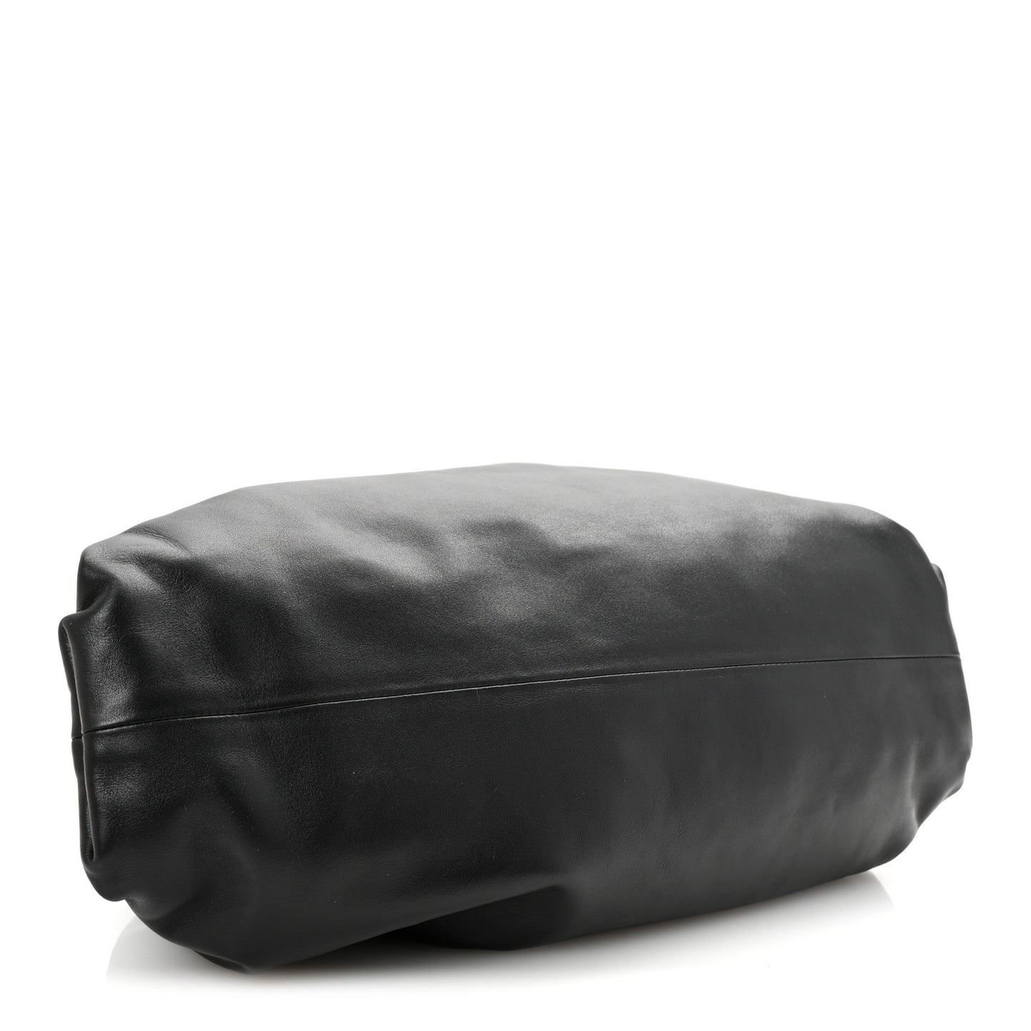 Smooth Butter Calf The Pouch Oversized Clutch Black