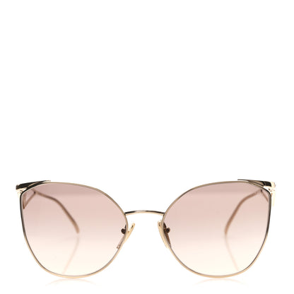 Prada Metal Symbole Triangle Logo Sunglasses SPR50Z Gold 2 of 7