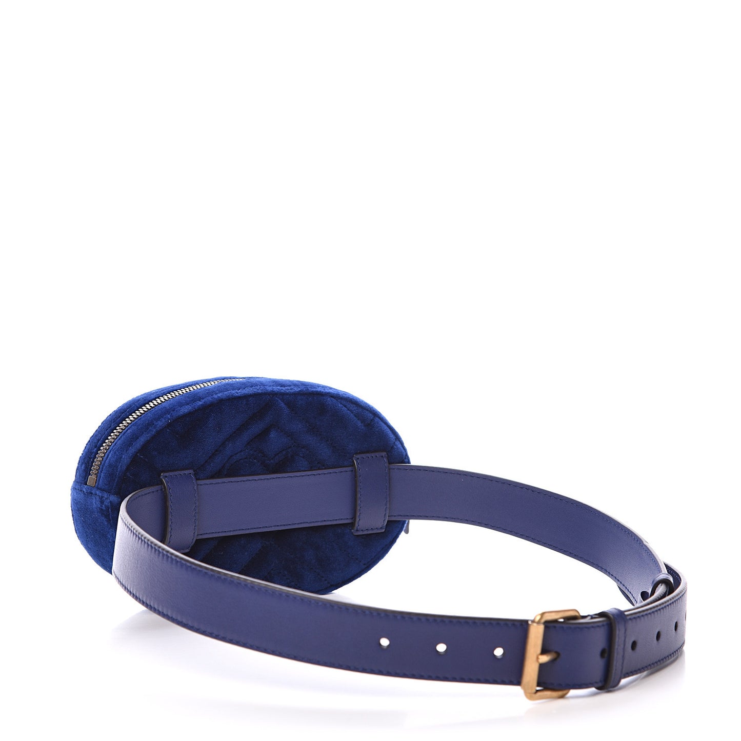 Velvet Matelasse GG Marmont Belt Bag 85 34 Cobalt Blue