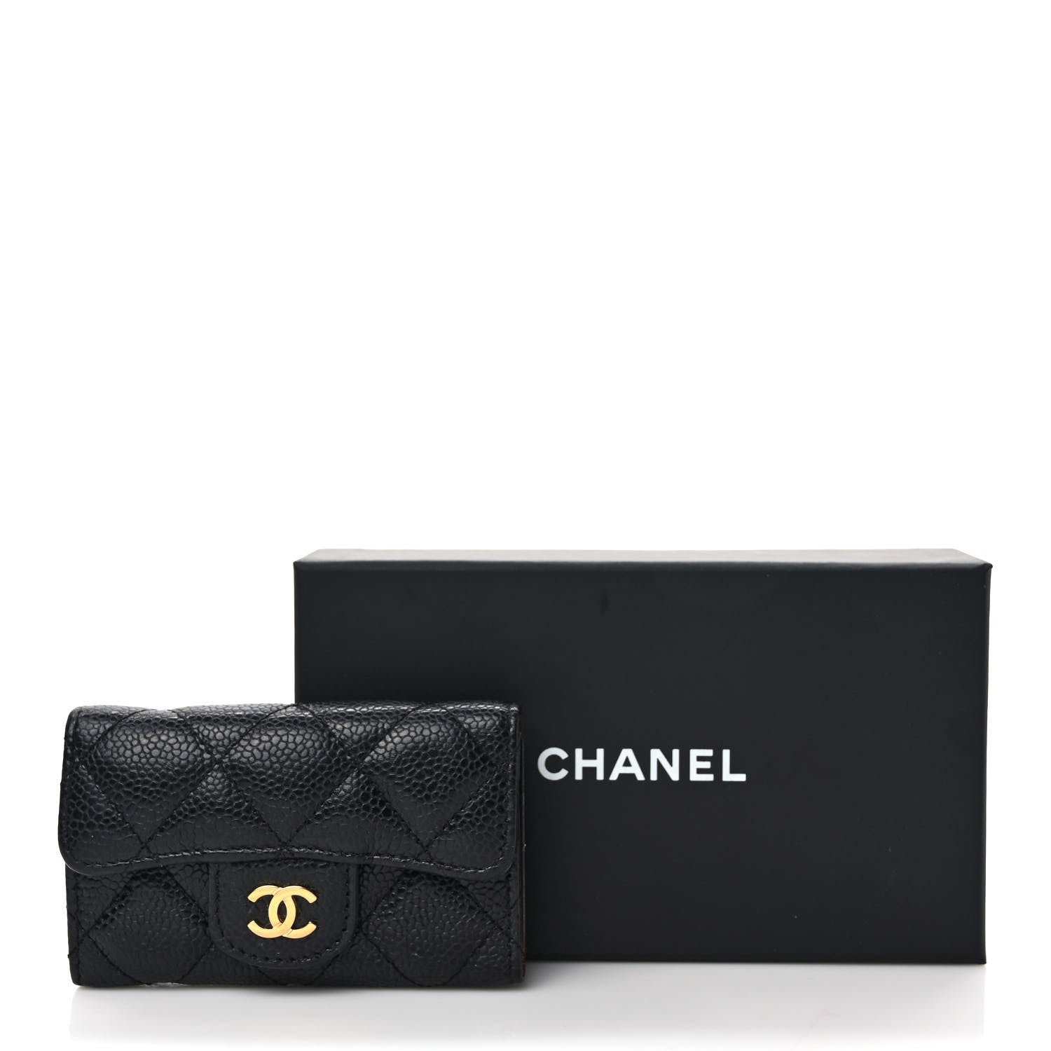 Chanel Caviar Quilted 6 Key Holder Black 10 of 10